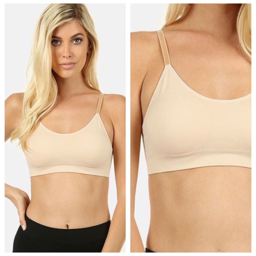 Padded basic tan Bralette